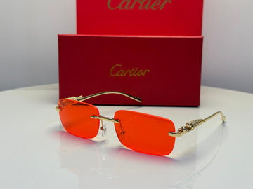 imless Panthère de Cartier sunglasses Red