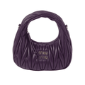 Miu Miu Bag | Wander matelassé nappa leather hobo mini-bag 