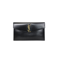 Saint Laurent Bag | Uptown pouch in black calfskin leather