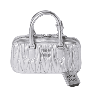 Miu Miu Bag | Arcadie matelassé nappa leather mini-bag "Silver"