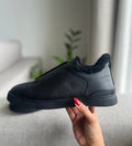 Zegna Triple Stitch low-top Sneakers | Black