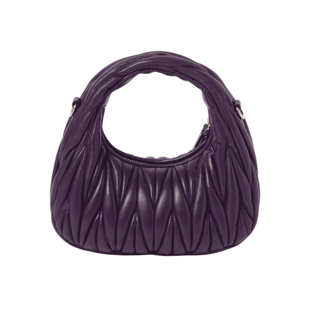 Miu Miu Bag | Wander matelassé nappa leather hobo mini-bag "Voilet"