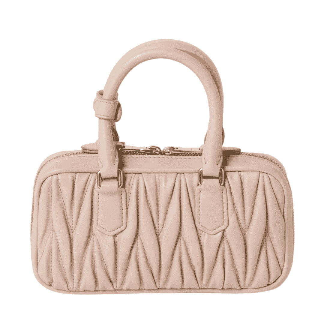 Miu Miu Bag| Arcadie matelassé nappa leather mini-bag "Powder Pink"