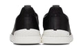 ZEGNA Black Leather Triple Stitch Sneakers