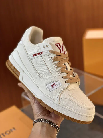 Sneaker LV Trainer White X Red