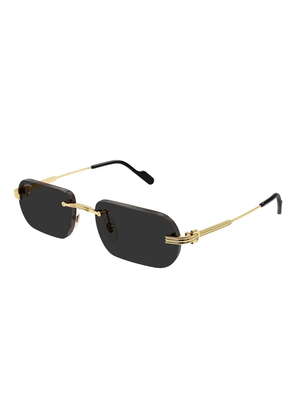 Cartier Eyewear round-frame rimless sunglasses