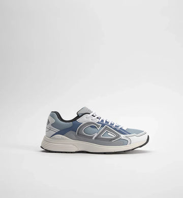 Light Blue Technical Mesh and Blue, Gray and White Technical Fabric