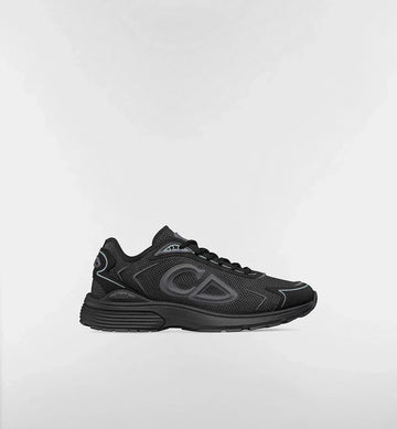 B30 Countdown Tech Sneaker Black Semi-Transparent N3O Nylon, Black Technical Fabric and Gray Rubber