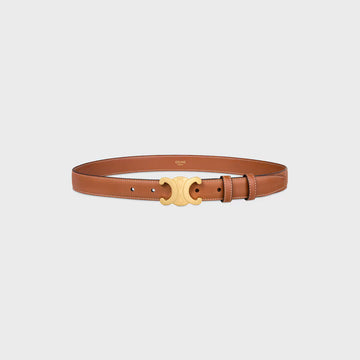 Celine Triomphe belt Brown GOLD