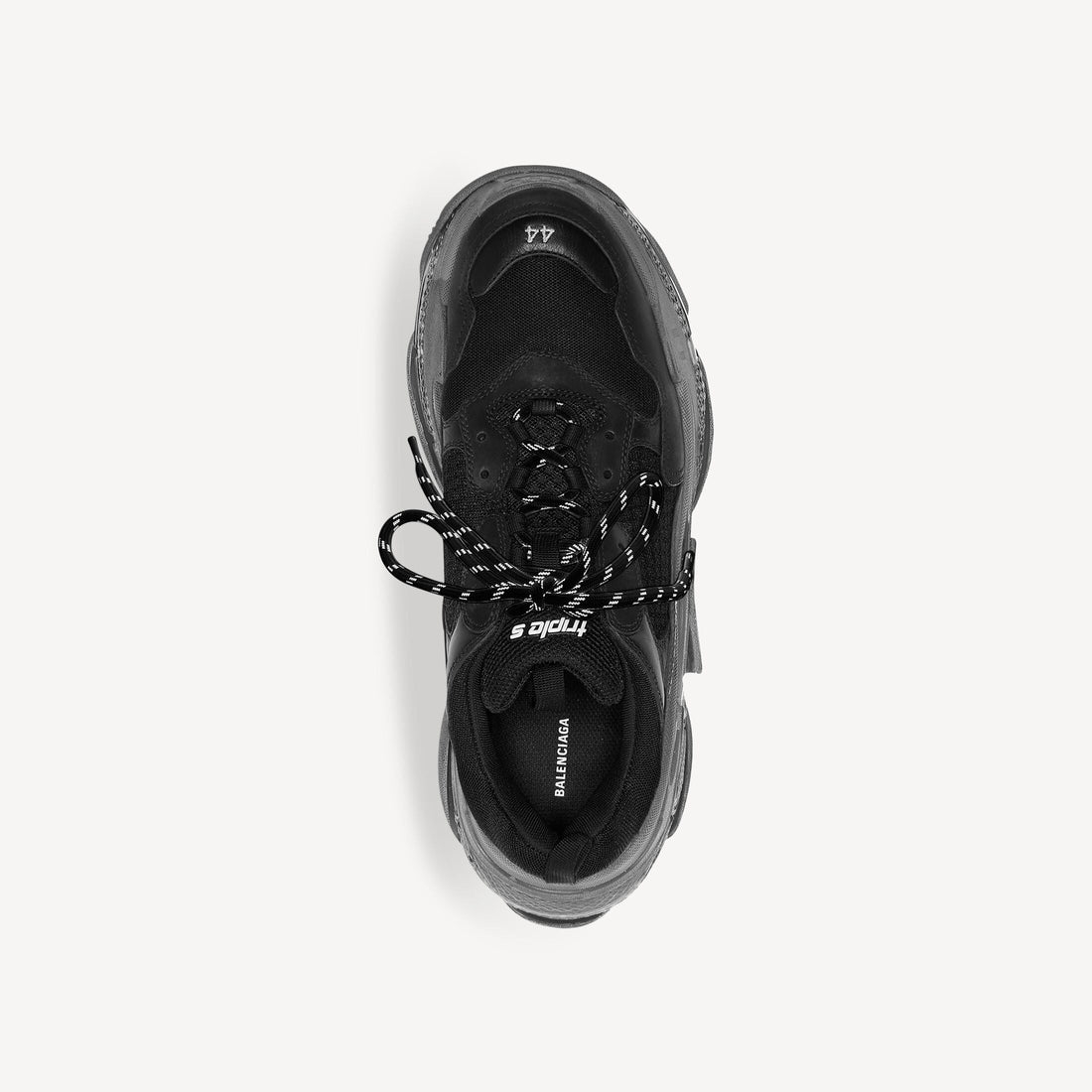 Men's Triple S Clear Sole Sneaker in Black