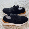 Brunello Cucinelli Men’s Black Canvas Lace-Up Sneakers – Contrast Sole
