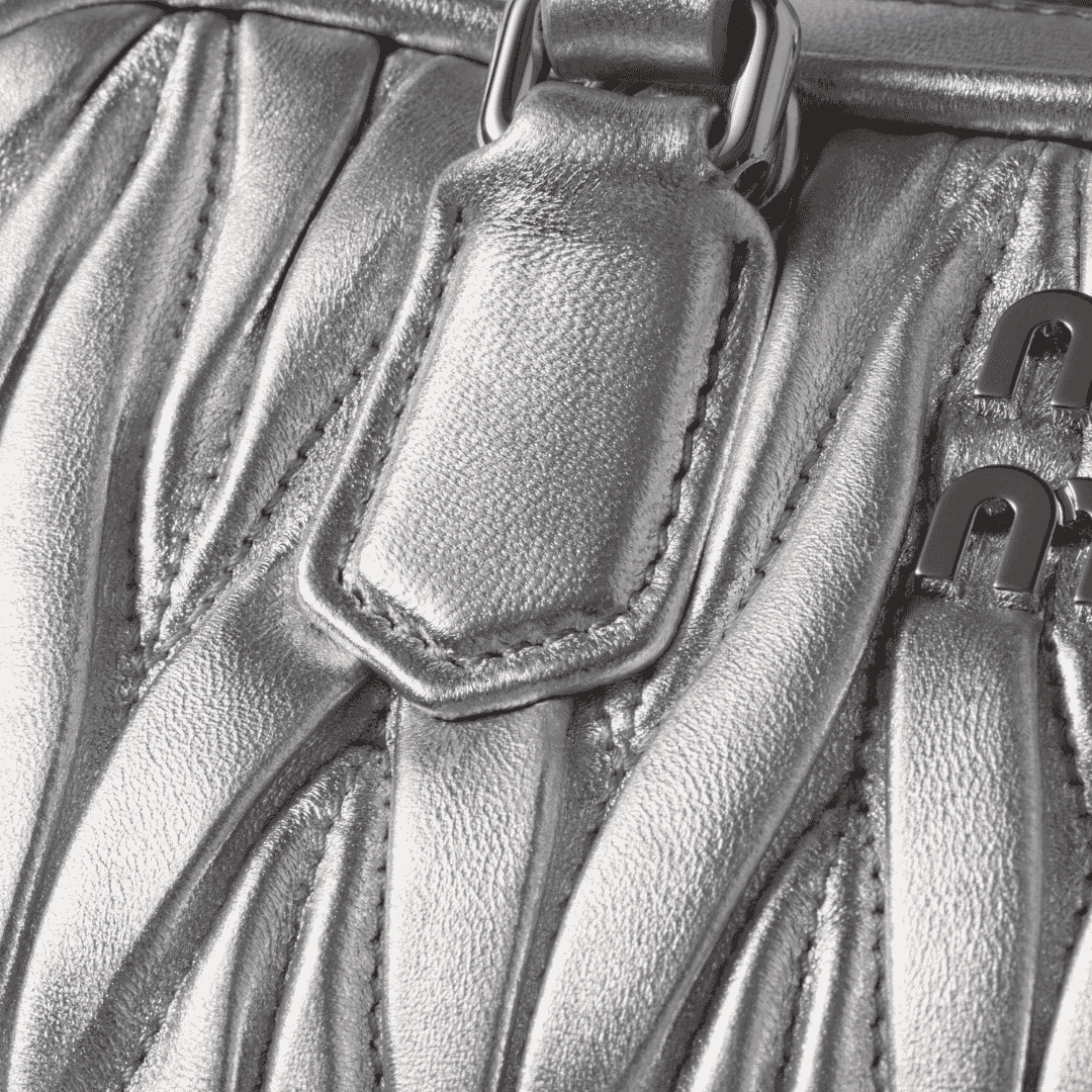 Miu Miu Bag | Arcadie matelassé nappa leather mini-bag "Silver"