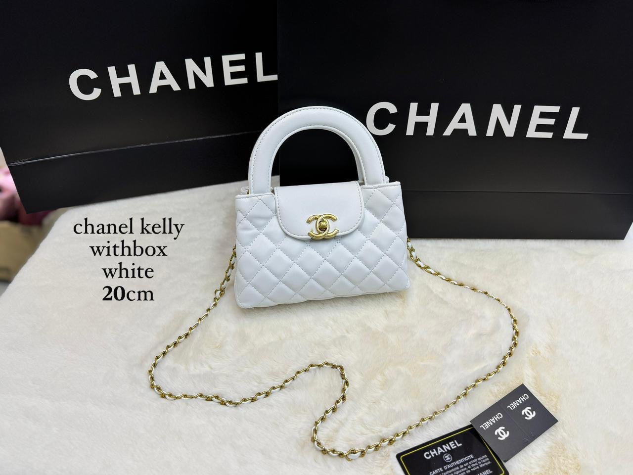 Chanel Bag | Kelly Nano Calfskin White