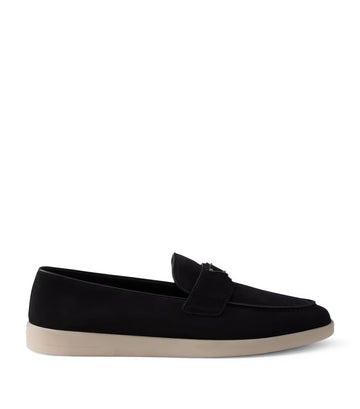 Prada Suede Logo Black| Women's