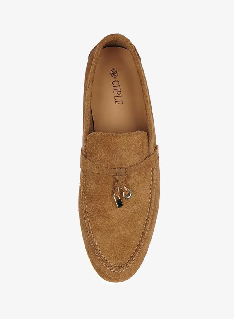 Loro Piana Summer Charms Walk caramel suede| Women's
