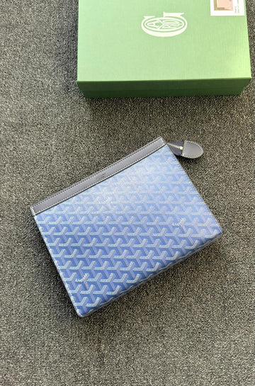 blue Goyard Conti pouch
