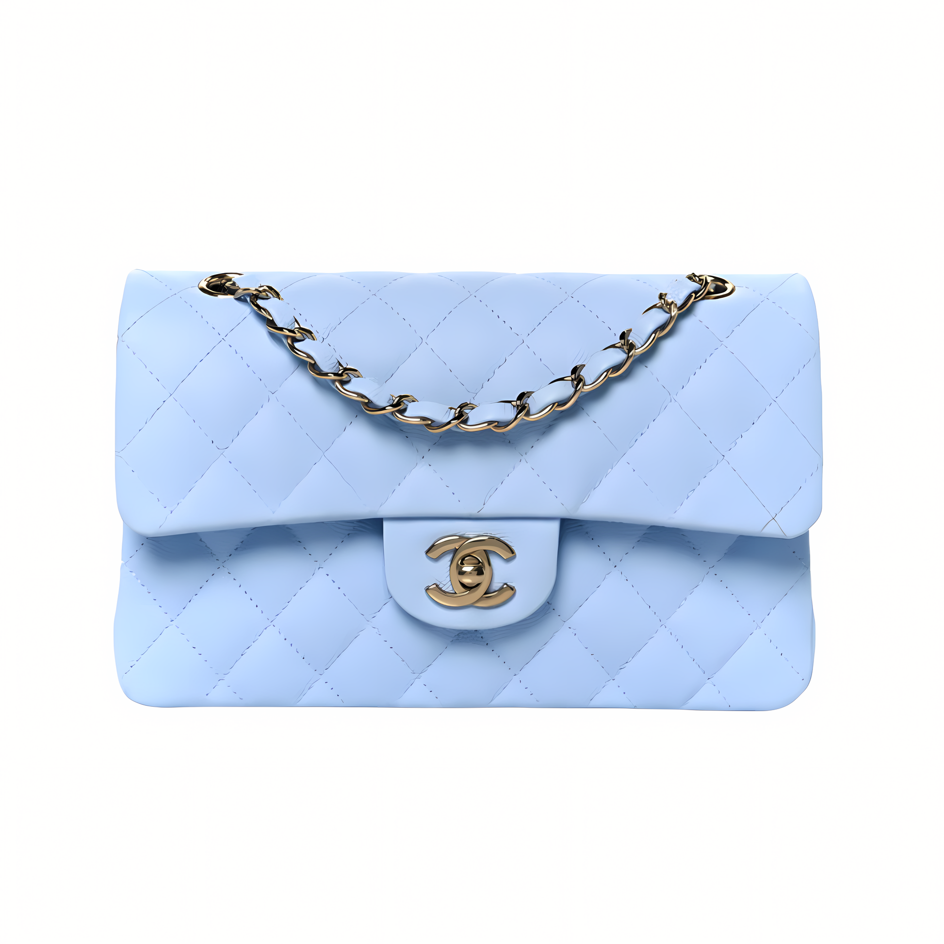 Chanel Bag | Classic Double Flap 20S Blue