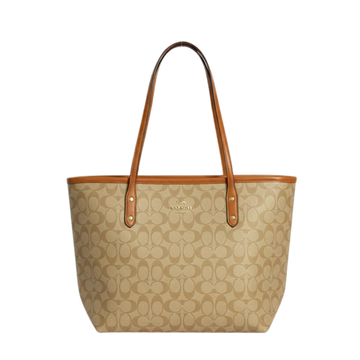 Coach Bag | City Tote Signature Brown