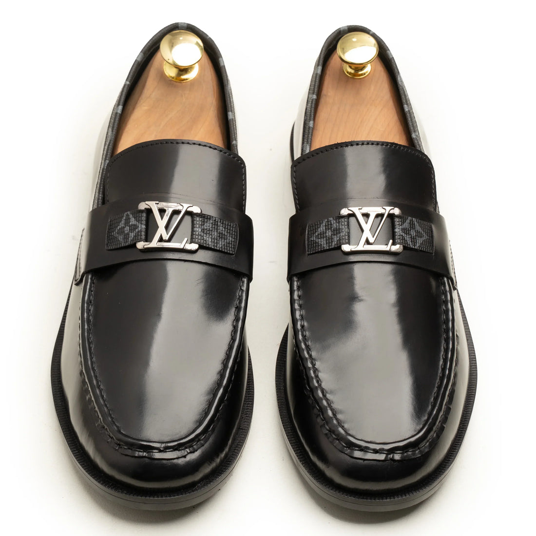 LV Signature Calf Loafers Black