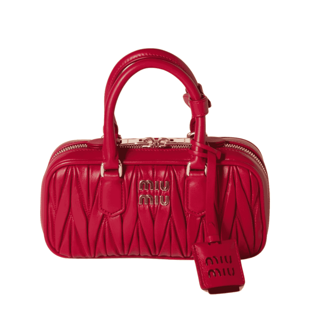 Miu Miu Bag | Arcadie matelassé nappa leather mini-bag "Red"
