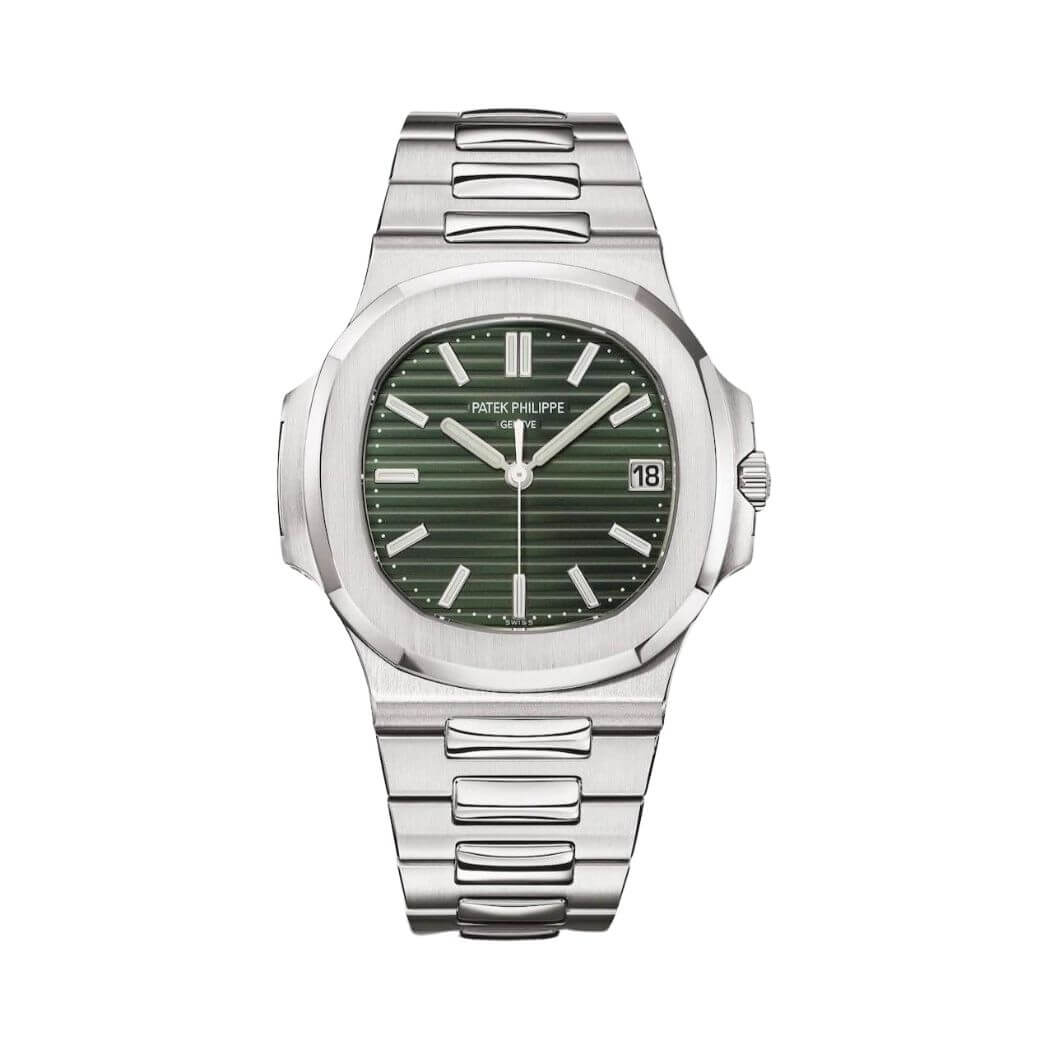 Patek Philippe | Nautilus Sunburst Olive Green Dial