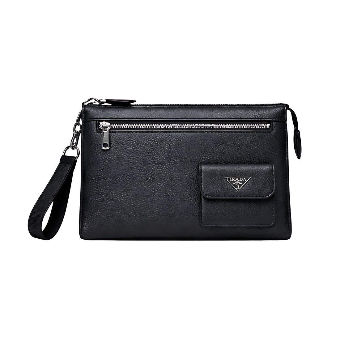 Prada Pouch | Wrist Black Leather