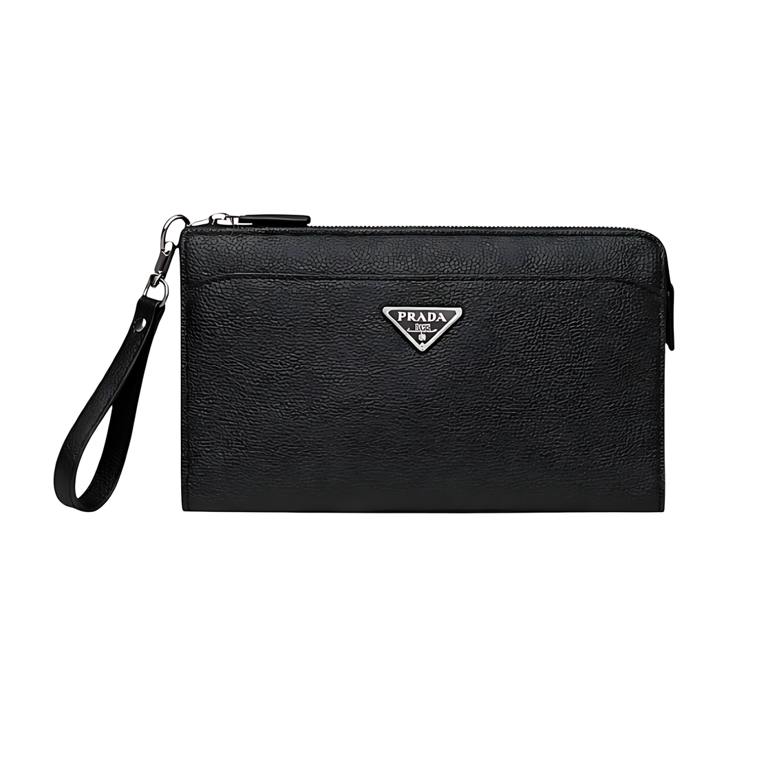 Prada Pouch | Logo Black Leather
