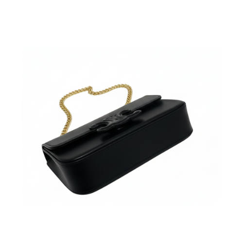 Celine | Chain Crossbody Bag Leather Black