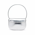 Diesel 1DR Leather Shoulder Bag | Sliver