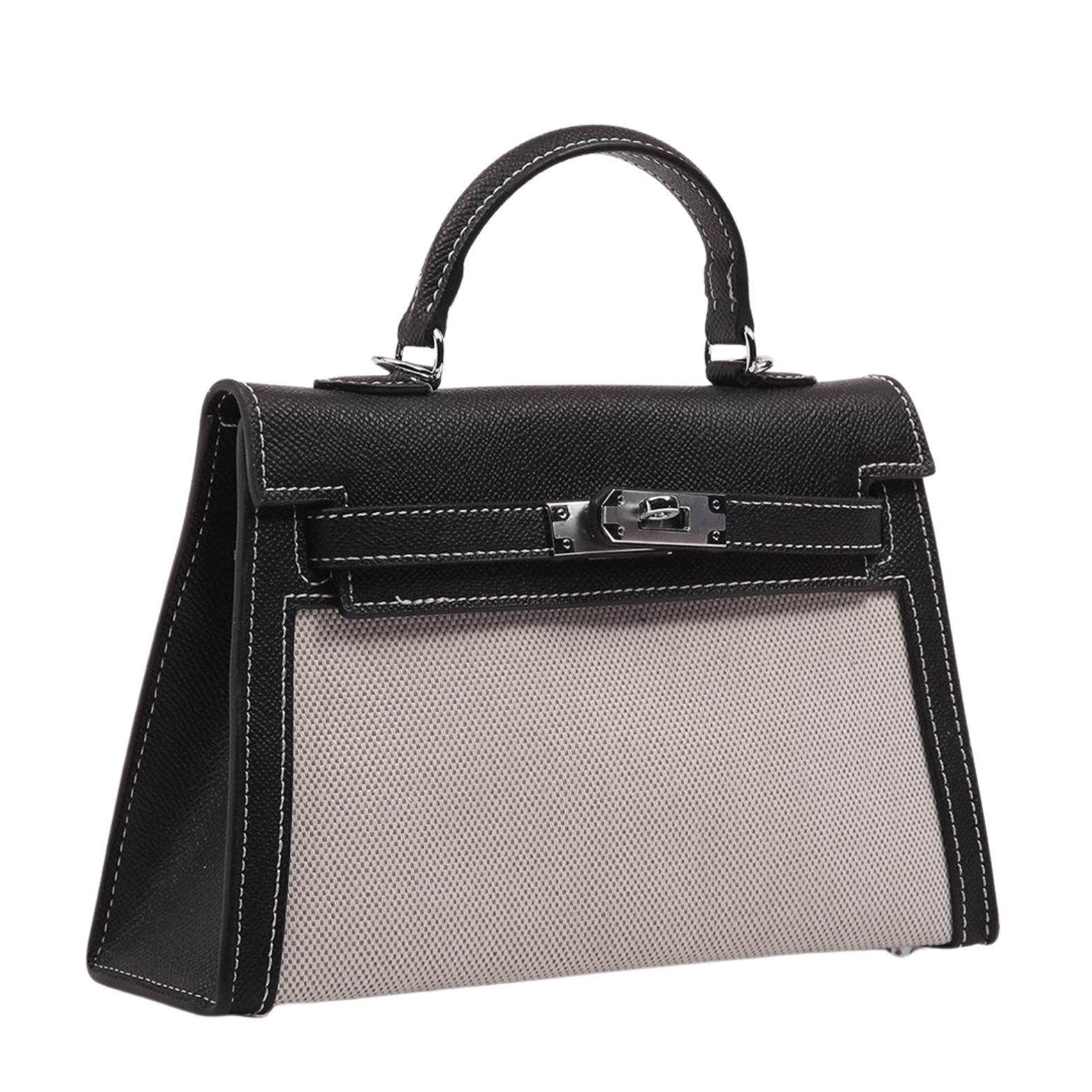 Hermès Bag | Mini Kelly 2 Black White Canvas