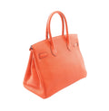 Hermes Bag | Poppy Clemence Leather Birkin 30 Bag Orange