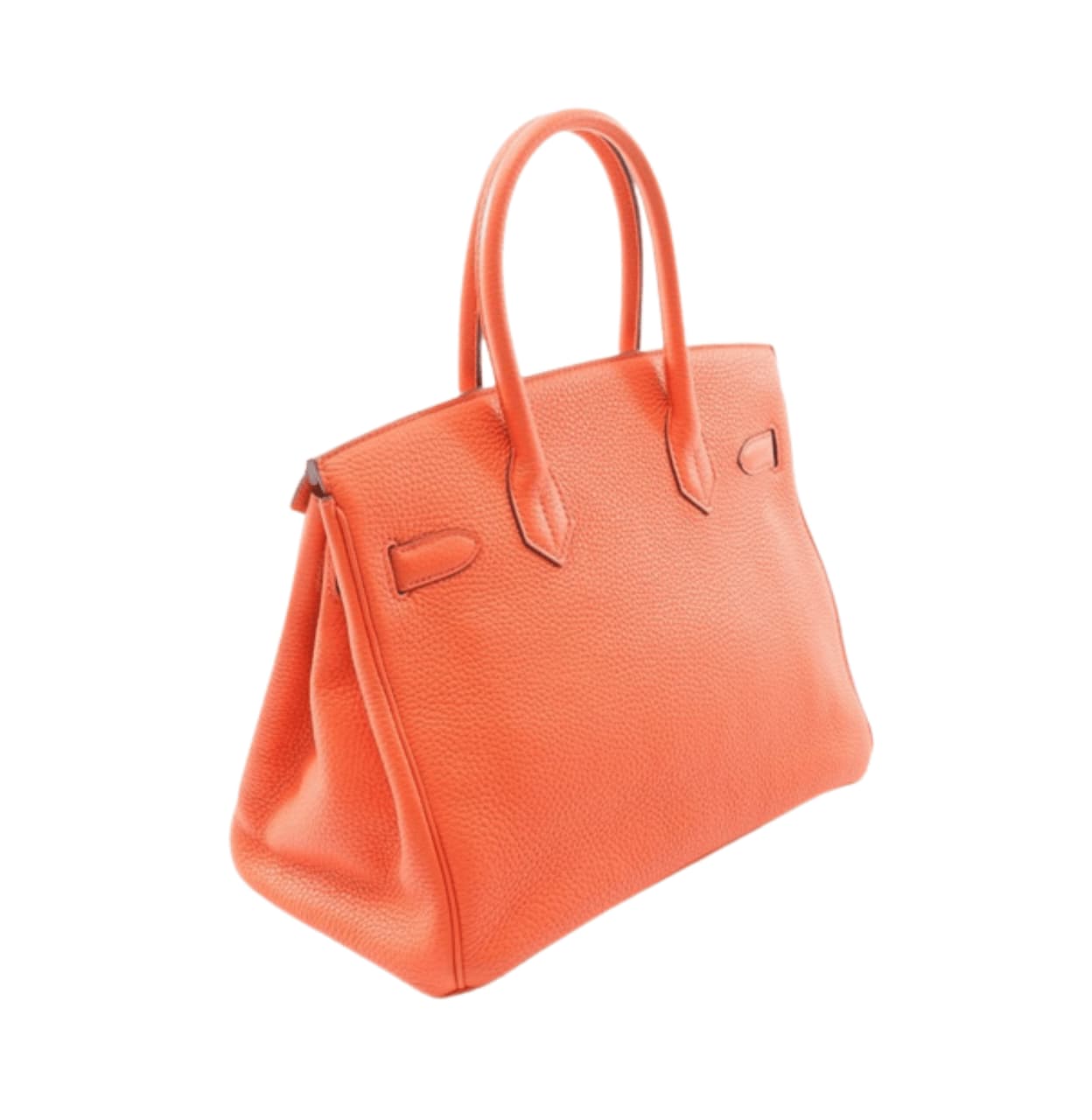 Hermes Bag | Poppy Clemence Leather Birkin 30 Bag Orange