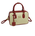 Miu Miu Bag | Straw Zip-up Handbag With Red Leather Trim And Handles