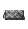 Tory Burch Bag | T Monogram Jacquard Wallet Crossbody In The Color Tory Navy