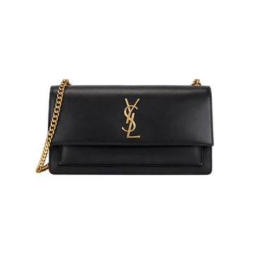 Saint Laurent Bag | Sunset Bag.made From Smooth Or Crocodile-embossed Calfskin Leather