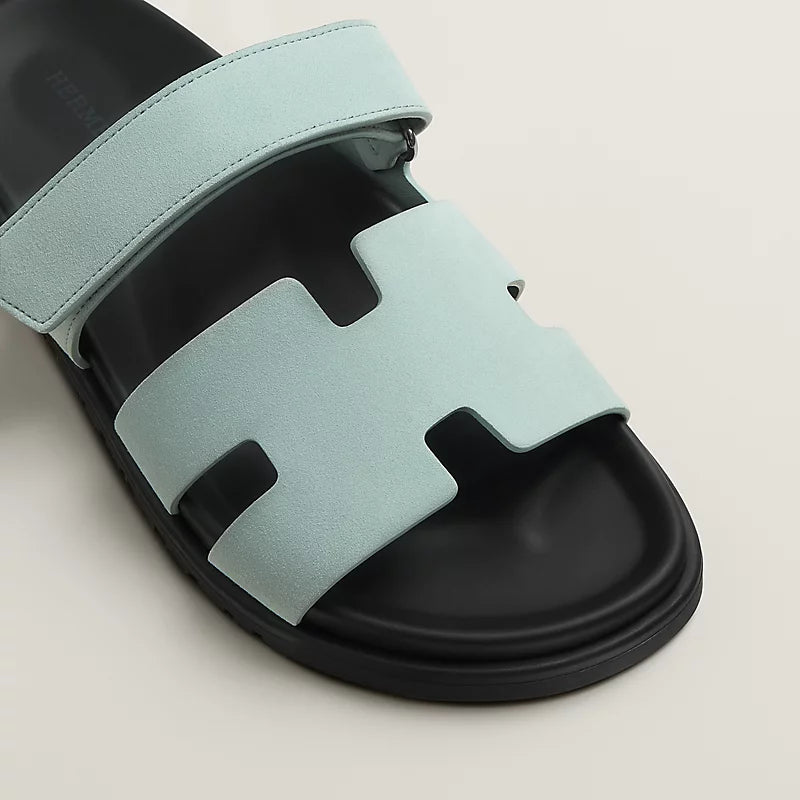 Hermes Chypre Sandal Espom bleu glacier