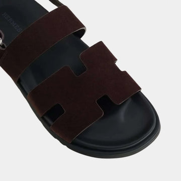 Hermès Chypre Sandals brown