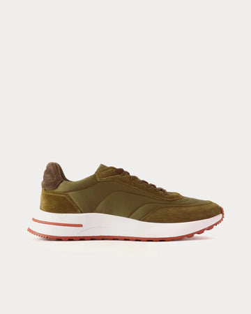 Loro Piana - Weekend Walk Technical Fabric Green Low Top