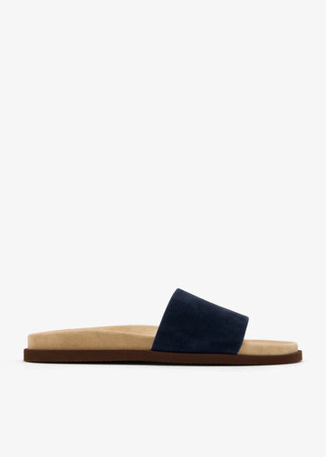 Brunello Cucinelli Suede sandals Navy