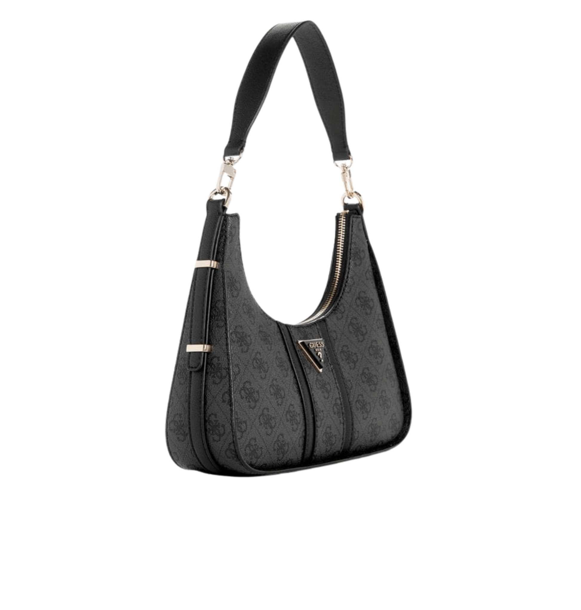 Guess | Noreen Top Zip Shoulder Bag In The Coal Logo