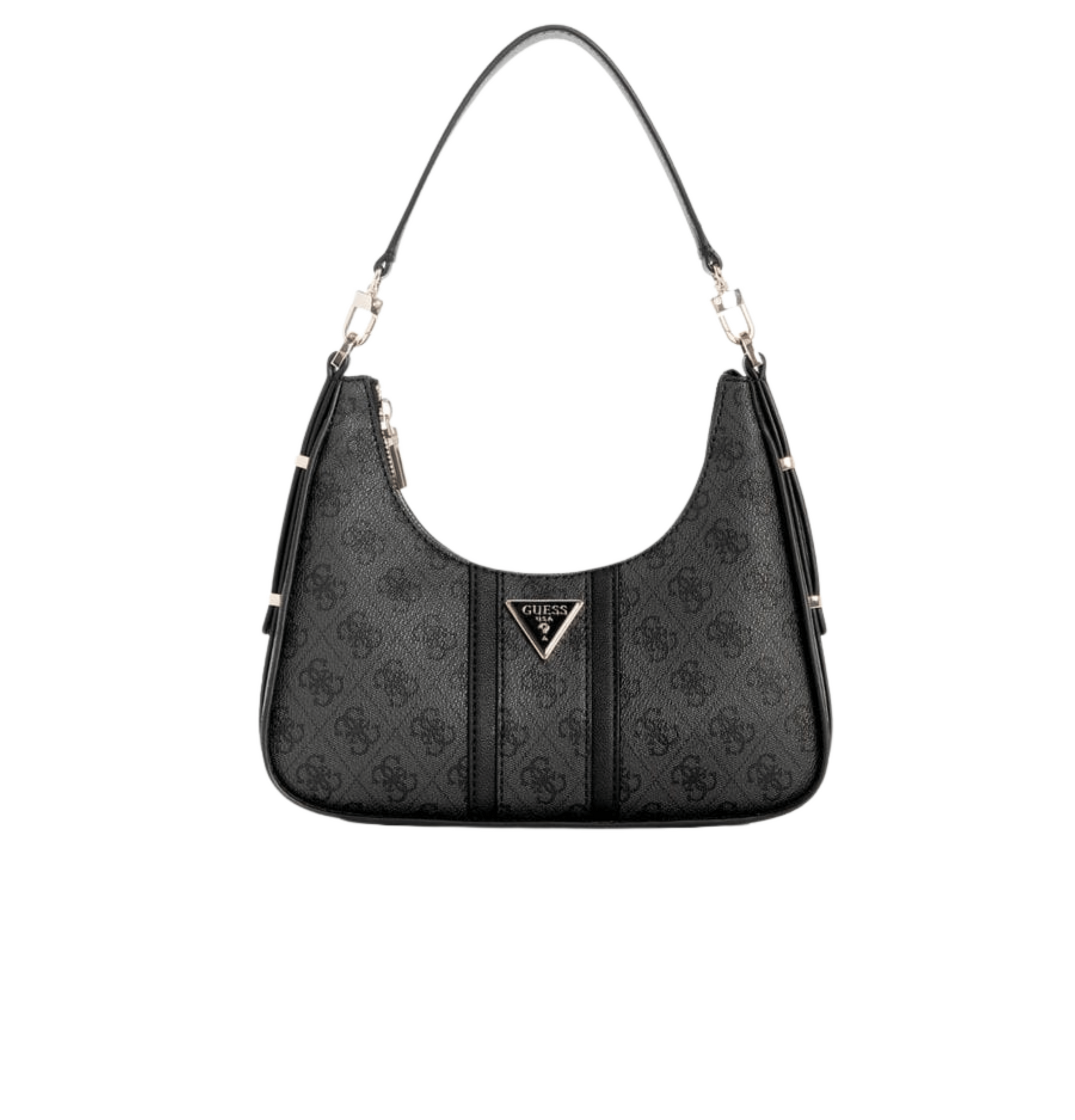 Guess | Noreen Top Zip Shoulder Bag In The Coal Logo