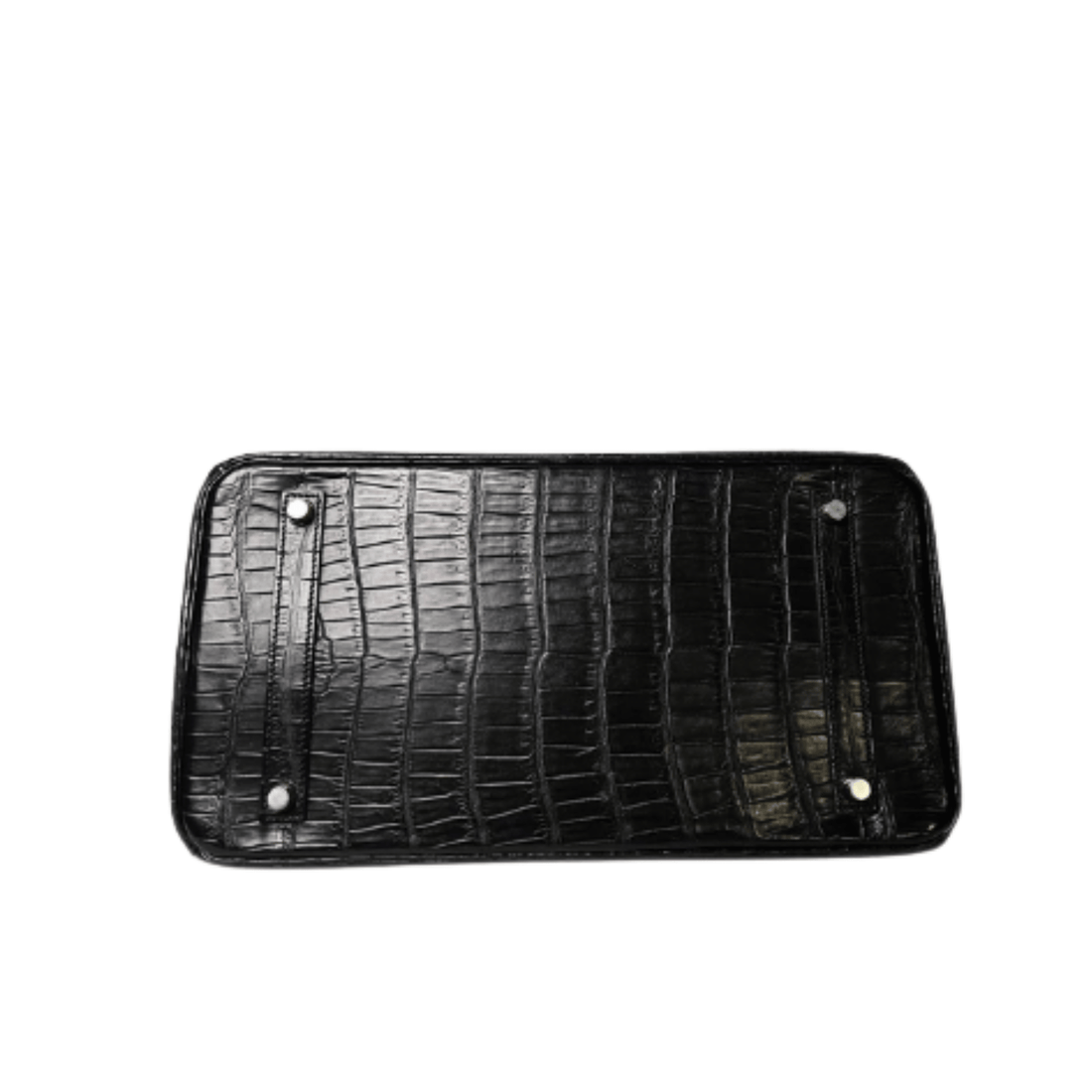 Hermès Bag | Birkin Handbag Made From Shiny Black Crocodile Skin.