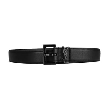 Saint Laurent black leather belt